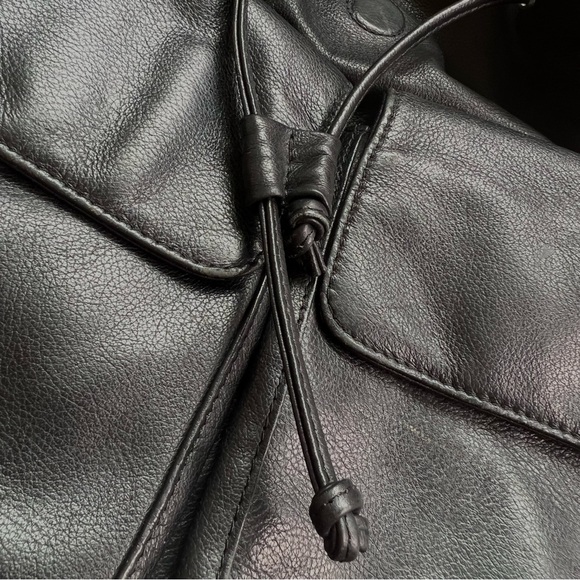 Franklin Covey Black Leather Purse/Small Back Pack - Picture 12 of 13